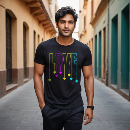 Love Designed - Unisex Round Neck Regular Fit 100% Combed Cotton Half Sleeve T-Shirt - Mojilo Mart