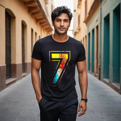 7th Alphabet Adventure TShirt - Unisex Round Neck Regular Fit 100% Combed Cotton Half Sleeve T-Shirt - Mojilo Mart