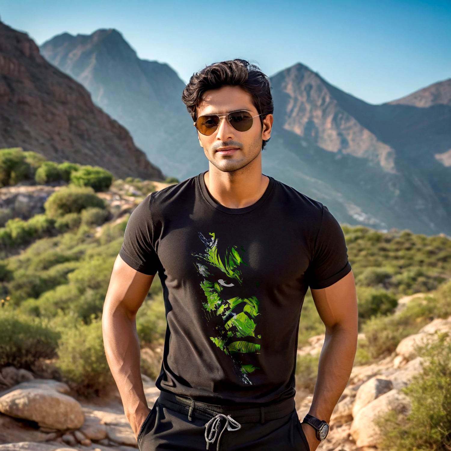 Hulk Buster - Unisex Round Neck Regular Fit 100% Combed Cotton Half Sleeve T-Shirt - Mojilo Mart