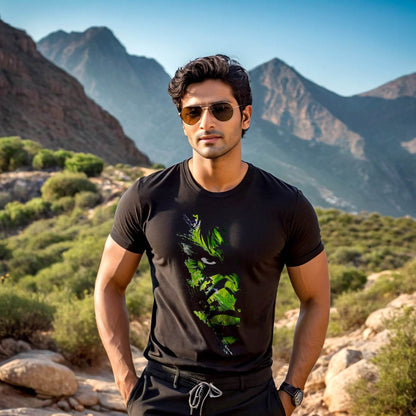 Hulk Buster - Unisex Round Neck Regular Fit 100% Combed Cotton Half Sleeve T-Shirt - Mojilo Mart
