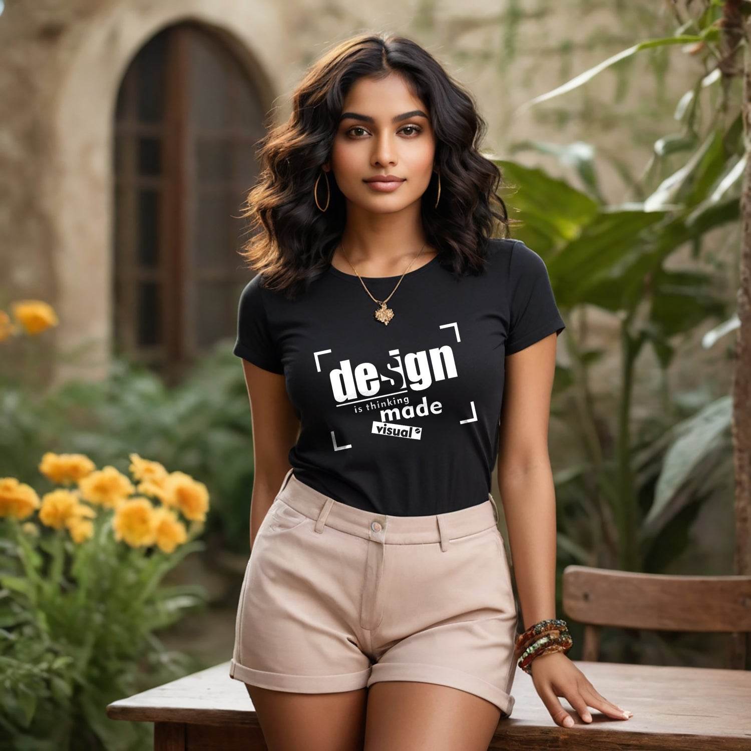 Design Is Thinking Made Visual - Unisex Round Neck Regular Fit 100% Combed Cotton Half Sleeve T-Shirt - Mojilo Mart