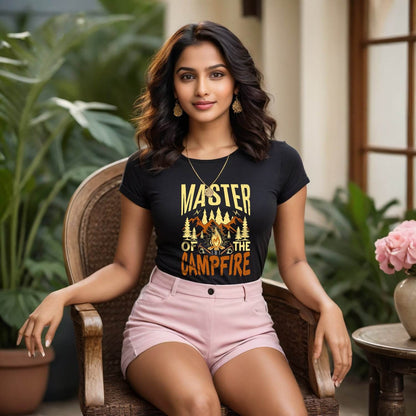 Master Of The Campfire - Unisex Round Neck Regular Fit 100% Combed Cotton Half Sleeve T-Shirt - Mojilo Mart