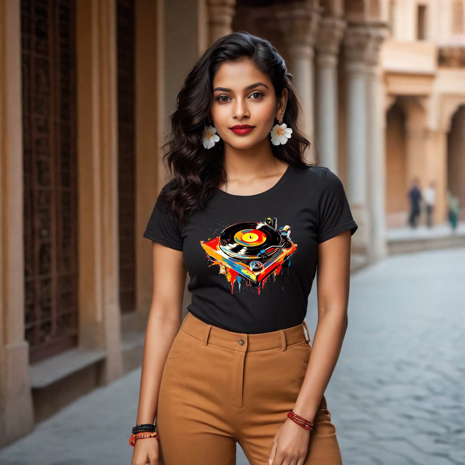 DJ Music and Fun in Every Thread - Unisex Round Neck Regular Fit 100% Combed Cotton Half Sleeve T-Shirt - Mojilo Mart