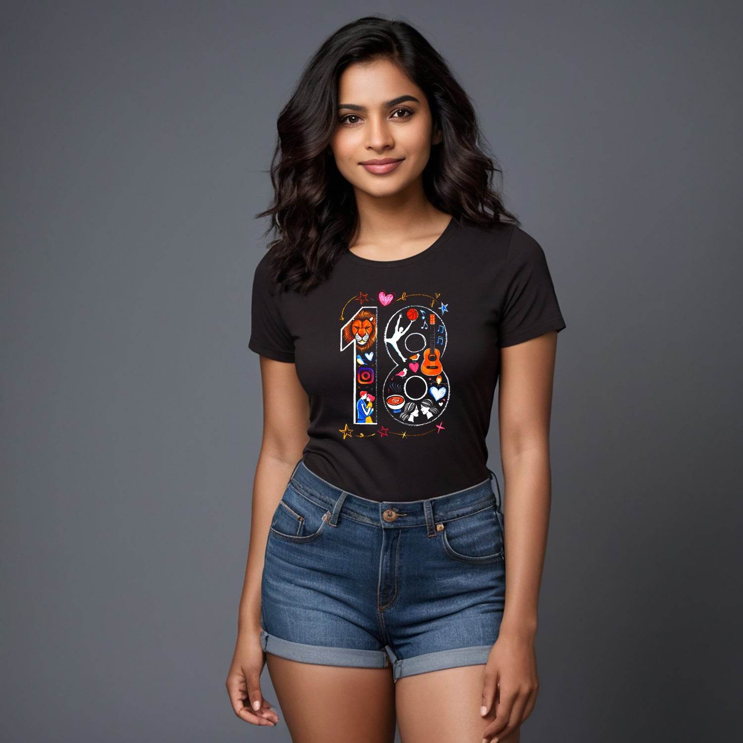 18 Years Of Being Awesome - Unisex Round Neck Regular Fit 100% Combed Cotton Half Sleeve T-Shirt - Mojilo Mart