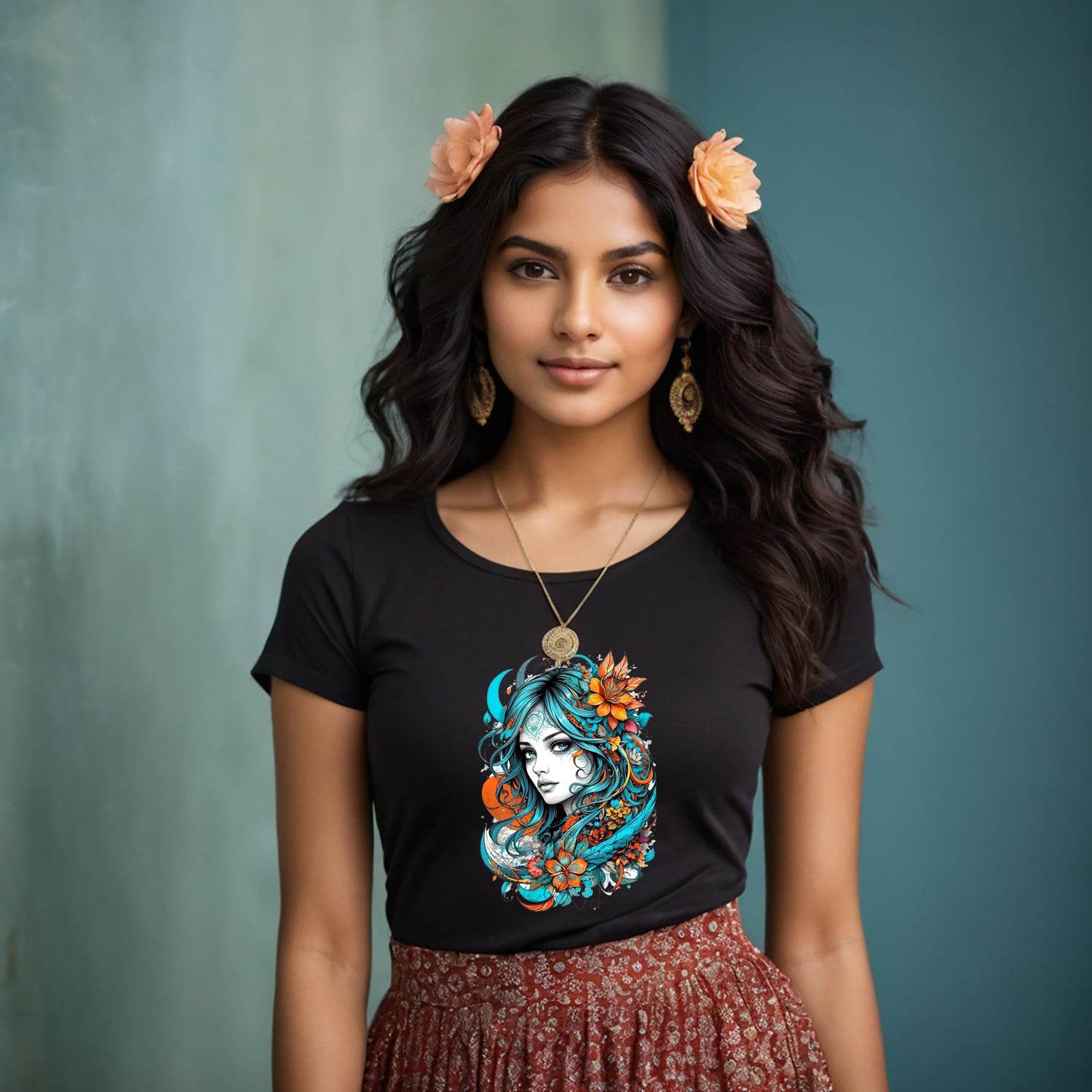 Trending Girl Collection - Unisex Round Neck Regular Fit 100% Combed Cotton Half Sleeve T-Shirt - Mojilo Mart