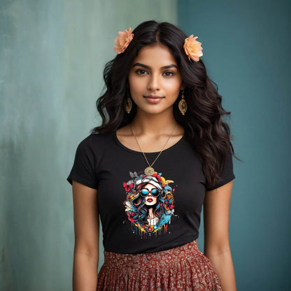 Butterfly Girls - Unisex Round Neck Regular Fit 100% Combed Cotton Half Sleeve T-Shirt - Mojilo Mart