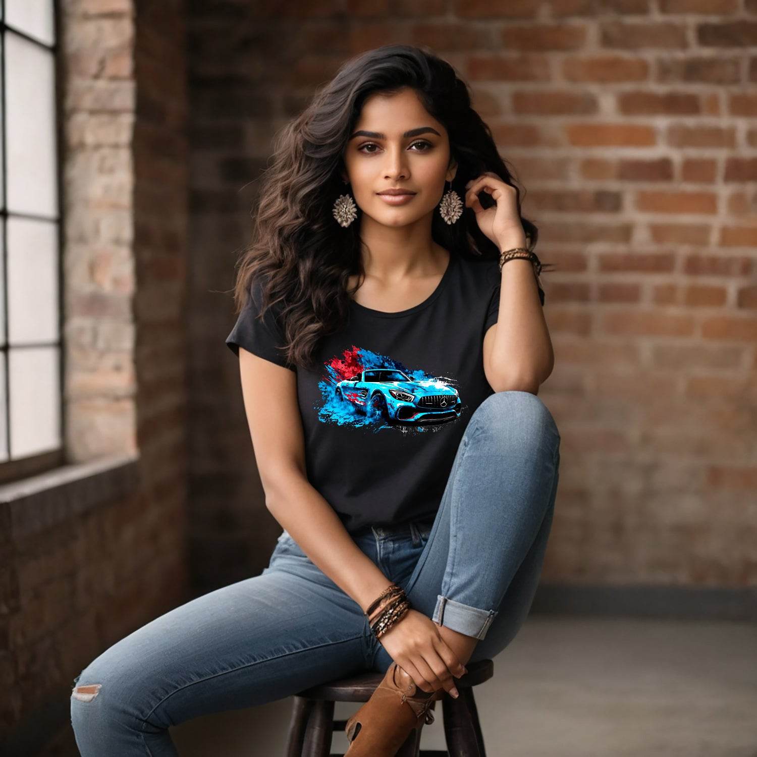 Racing Car GTA - Unisex Round Neck Regular Fit 100% Combed Cotton Half Sleeve T-Shirt - Mojilo Mart