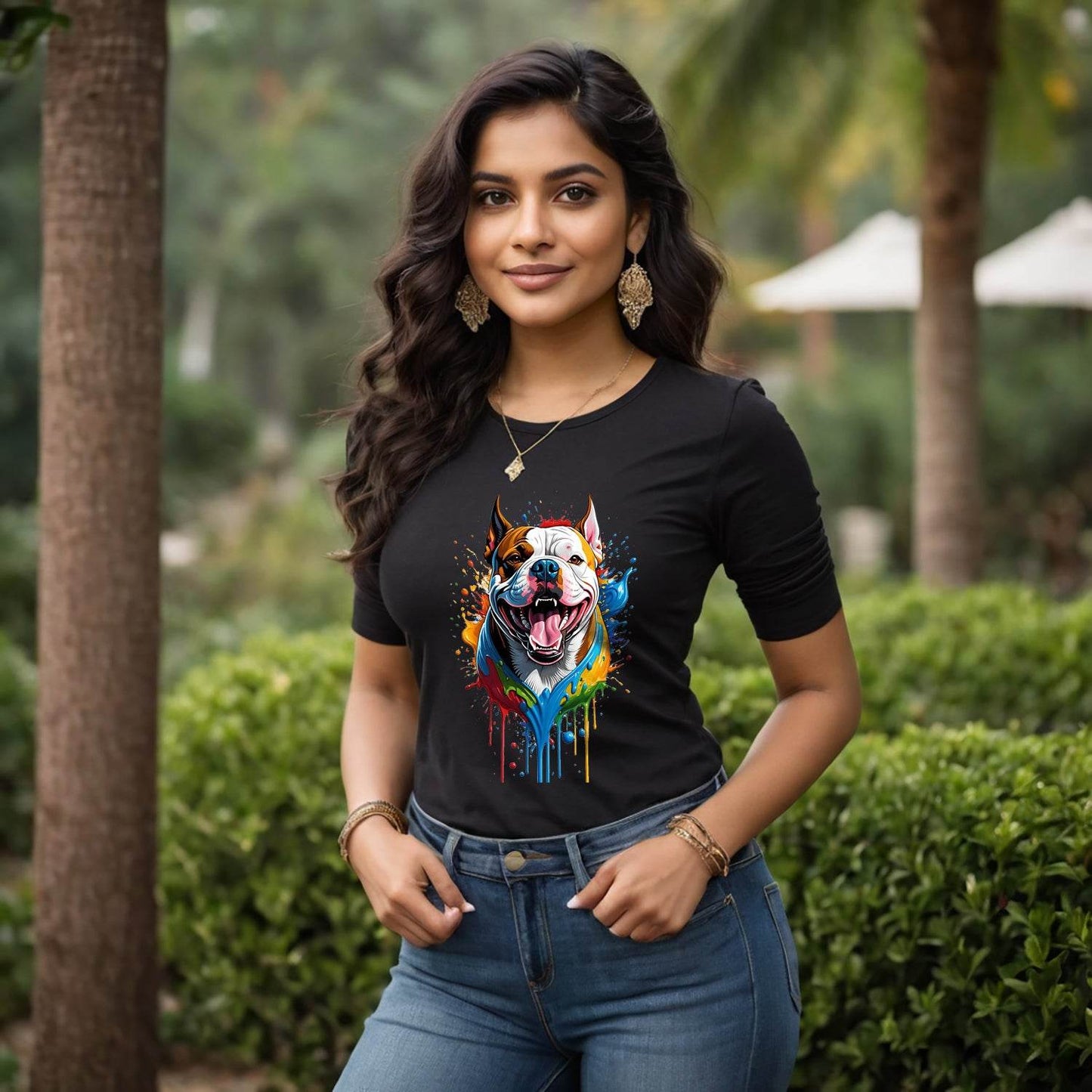 Bull Dog - Unisex Round Neck Regular Fit 100% Combed Cotton Half Sleeve T-Shirt - Mojilo Mart