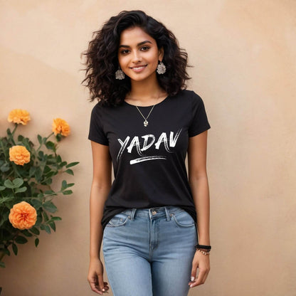 Yadav - Unisex Round Neck Regular Fit 100% Combed Cotton Half Sleeve T-Shirt - Mojilo Mart