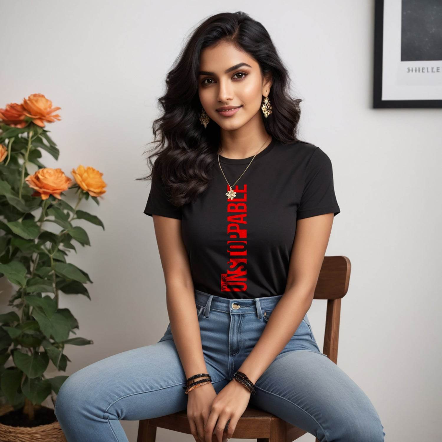 You Are Unstoppable - Unisex Round Neck Regular Fit 100% Combed Cotton Half Sleeve T-Shirt - Mojilo Mart