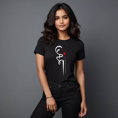 MAA PAA ART - Unisex Round Neck Regular Fit 100% Combed Cotton Half Sleeve T-Shirt - Mojilo Mart