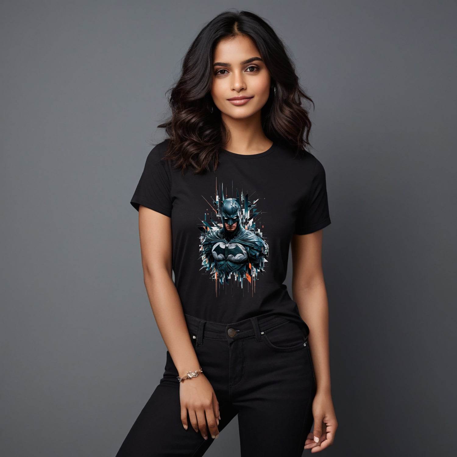 Dark Knight Batman - Unisex Round Neck Regular Fit 100% Combed Cotton Half Sleeve T-Shirt - Mojilo Mart