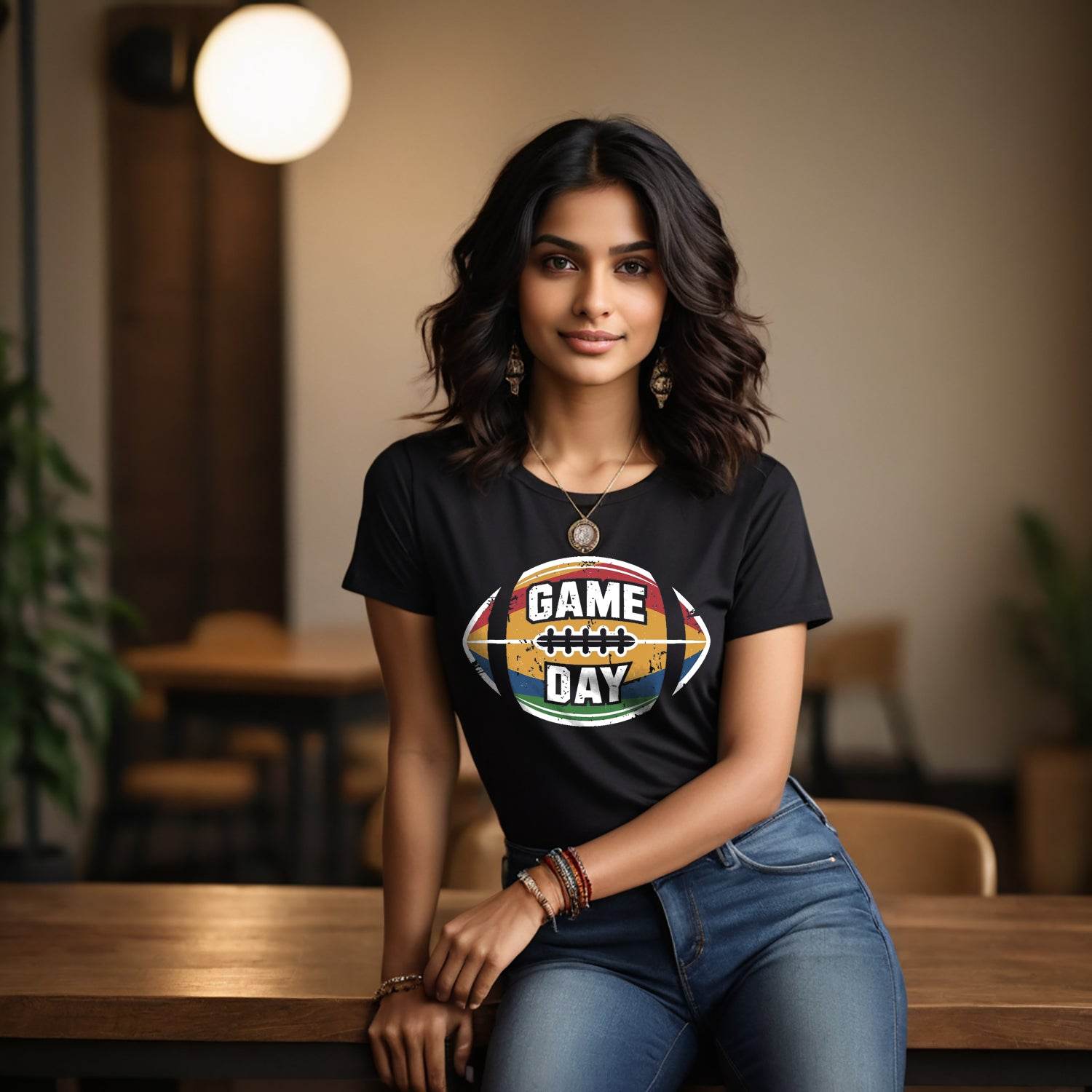 Game Day - Unisex Round Neck Regular Fit 100% Combed Cotton Half Sleeve T-Shirt - Mojilo Mart