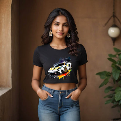 A Supercar - Unisex Round Neck Regular Fit 100% Combed Cotton Half Sleeve T-Shirt - Mojilo Mart