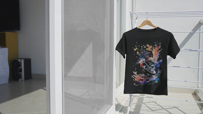 Motocross Dirt Biking  - Unisex Round Neck Regular Fit 100% Combed Cotton Half Sleeve T-Shirt