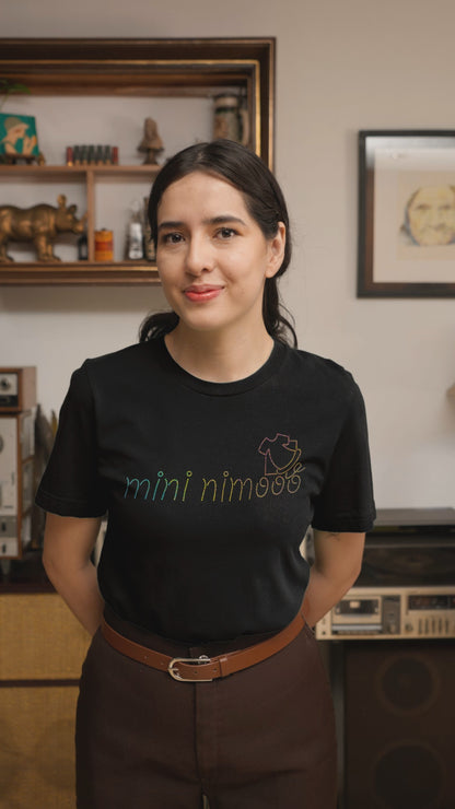 MULTI SPANGLE MINI NIBOOO - Unisex Round Neck Regular Fit 100% Combed Cotton Half Sleeve T-Shirt