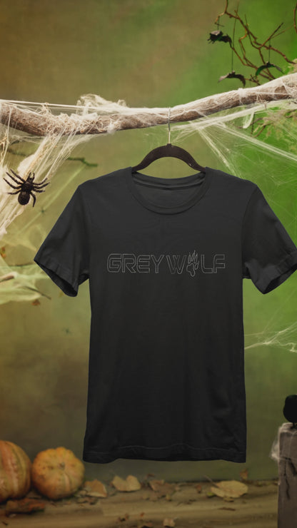 SILVER SPANGLE GREY WALF - Unisex Round Neck Regular Fit 100% Combed Cotton Half Sleeve T-Shirt