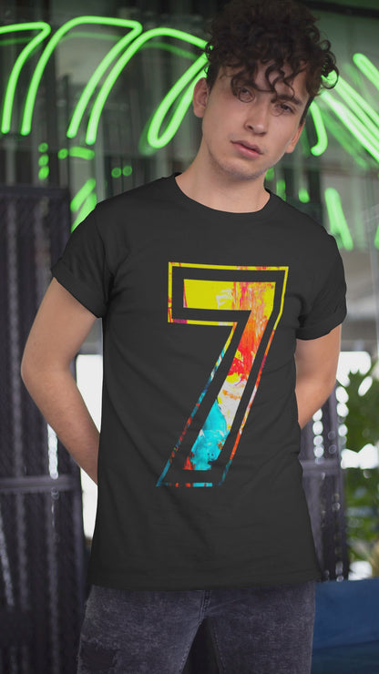 7th Alphabet Adventure TShirt - Unisex Round Neck Regular Fit 100% Combed Cotton Half Sleeve T-Shirt