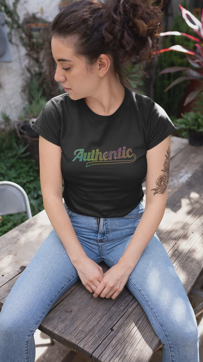 RAINBOW SPANGLE Authentic - Unisex Round Neck Regular Fit 100% Combed Cotton Half Sleeve T-Shirt