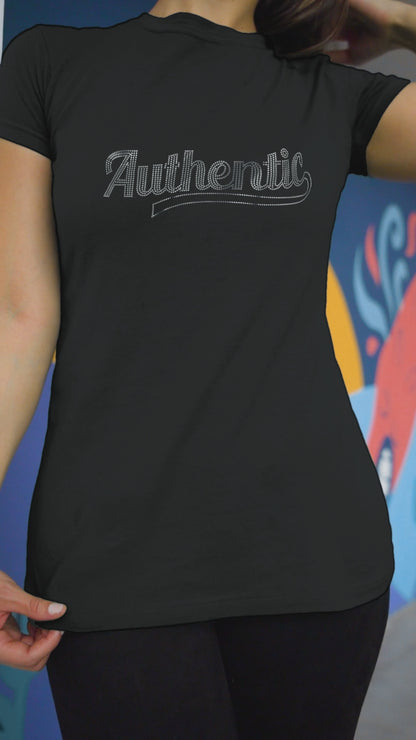 SILVER SPANGLE Authentic - Unisex Round Neck Regular Fit 100% Combed Cotton Half Sleeve T-Shirt