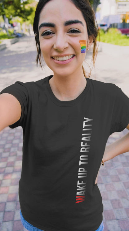 Wake Up To Reality - Unisex Round Neck Regular Fit 100% Combed Cotton Half Sleeve T-Shirt