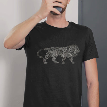 Lion’s Walk Style - Unisex Round Neck Regular Fit 100% Combed Cotton Half Sleeve T-Shirt