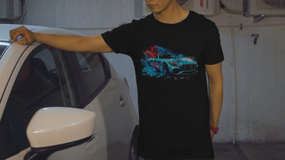 Racing Car GTA - Unisex Round Neck Regular Fit 100% Combed Cotton Half Sleeve T-Shirt